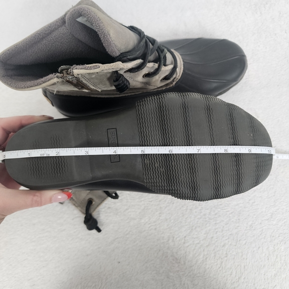 Sperry Size 8.5 Grey Saltwater Duck Waterproof Boots - Picture 9 of 10